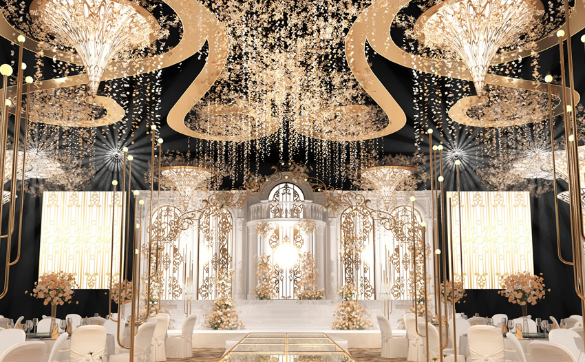 丘北花木兰喜事汇金色大厅效果展示